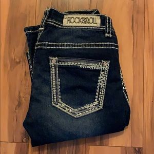 Rock & Roll Skinny Jeans Dark Wash